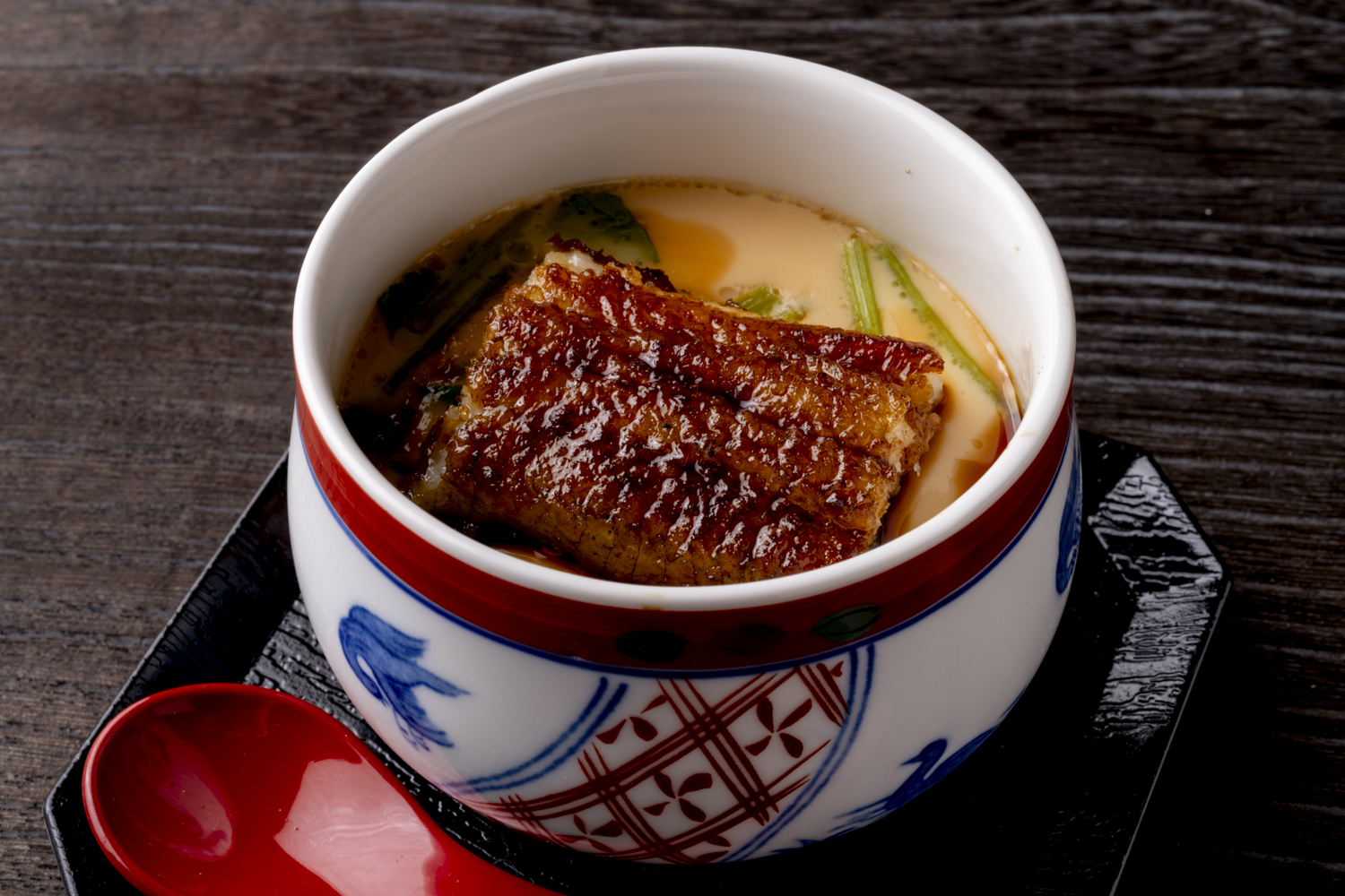 老舗うなぎ店、人形町梅田の梅田丼「茶碗蒸し」